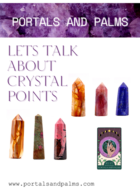 How to use crystal points and towers to generate energy & amplify your ritual work.