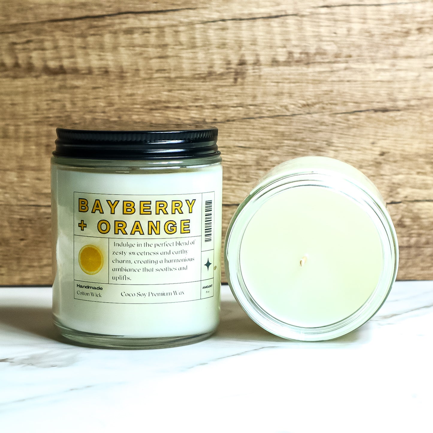 Bayberry & Orange Scented Coco Soy Candle
