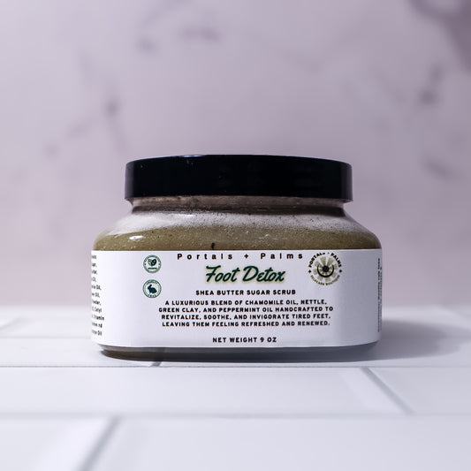 Green Clay Foot Detox Scrub with Peppermint & Chamomile