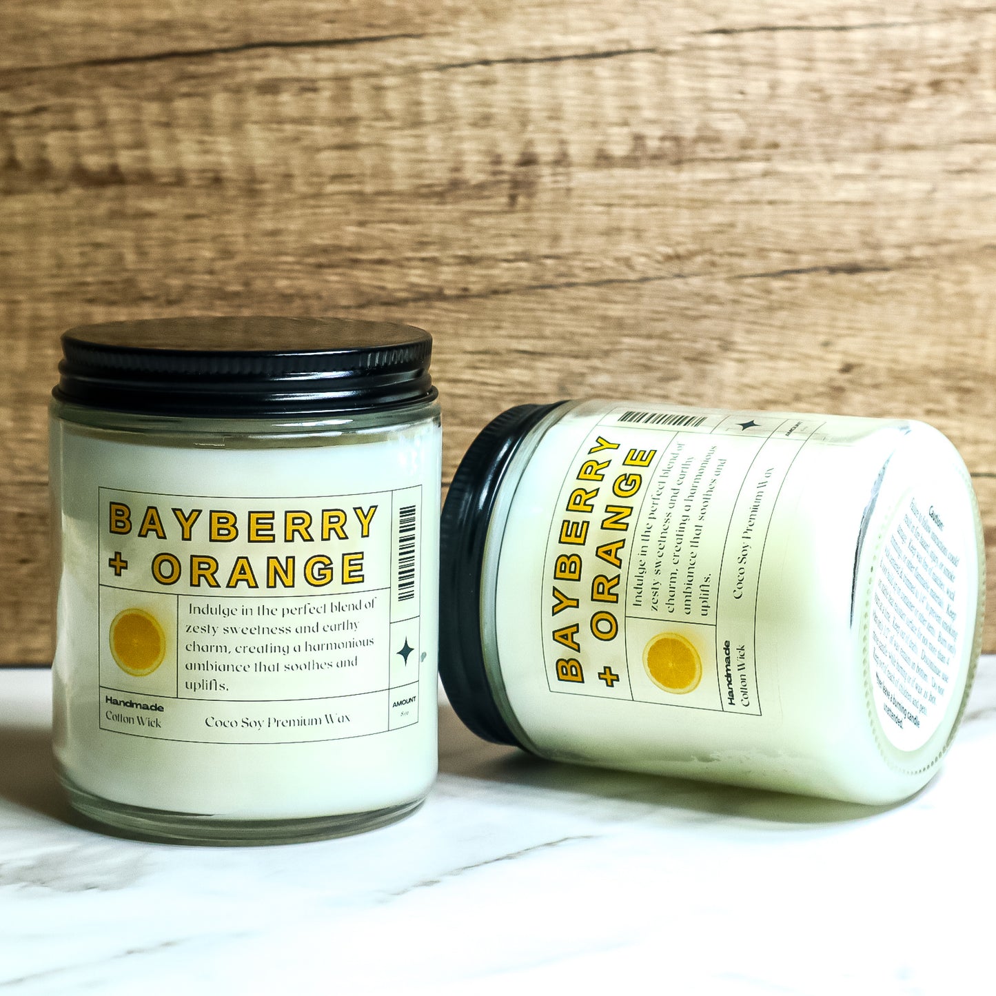 Bayberry & Orange Scented Coco Soy Candle
