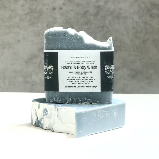 Activated Charcoal Shea Butter Beard + Body Wash