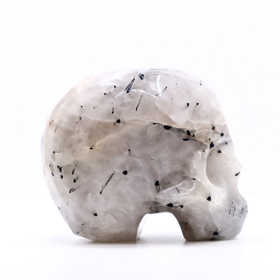 Tourmalinated Quartz Skull