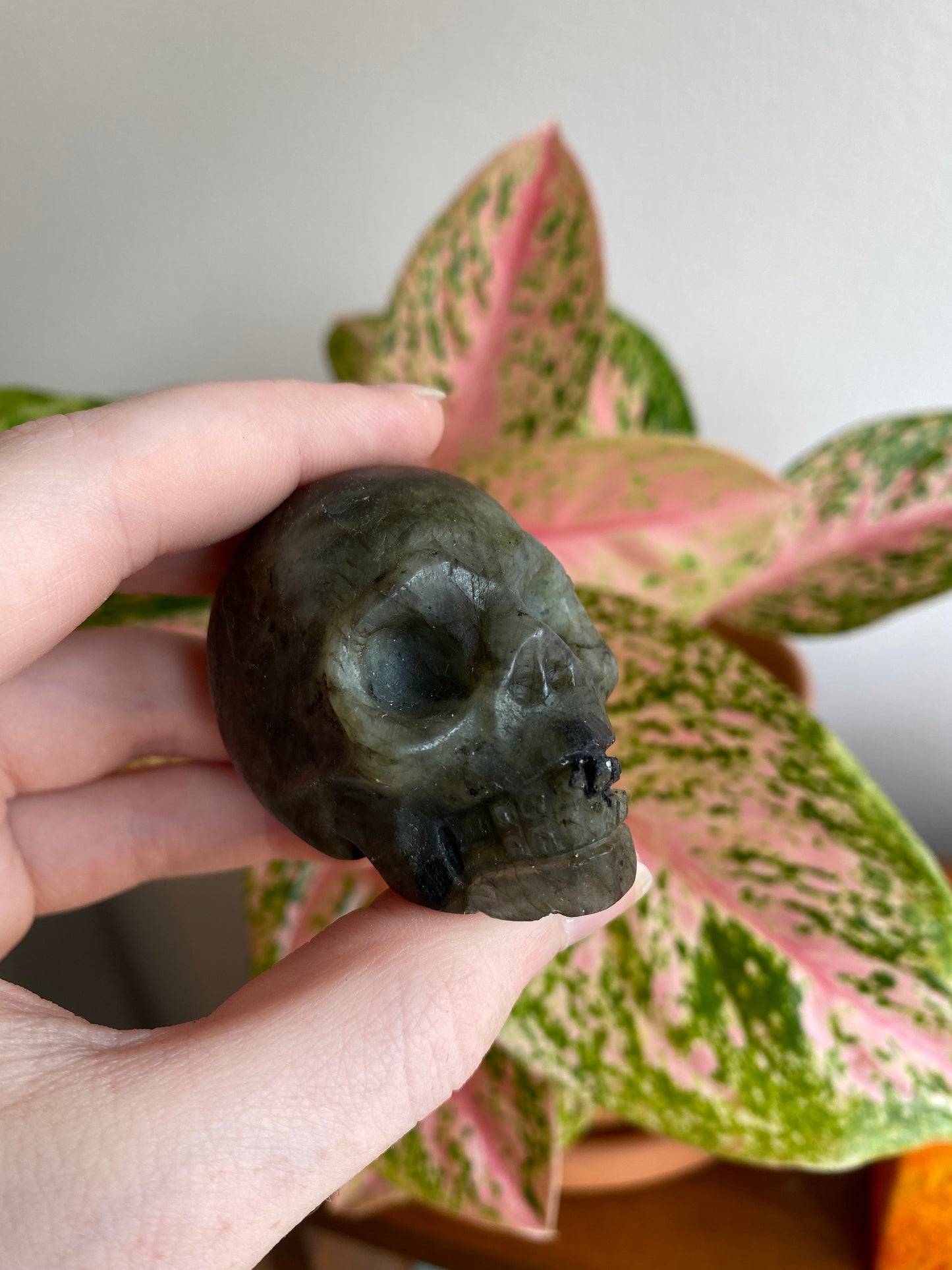 Labradorite Crystal Skull