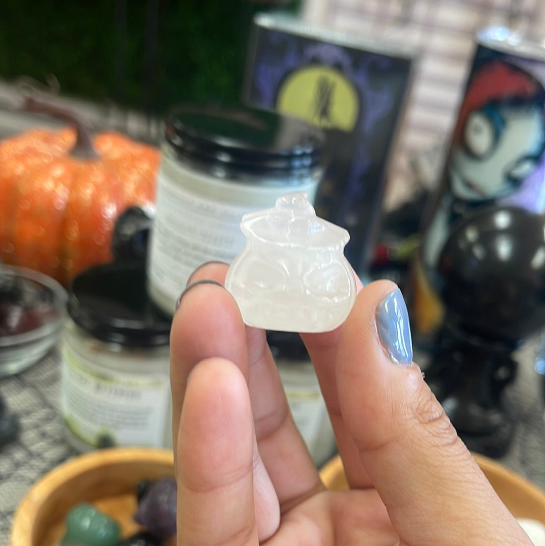 Mini Pumpkin Crystal Carvings
