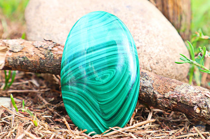 Malachite Palm stones / Meditation Stone