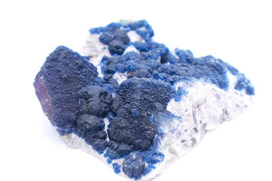 Indigo Blue Fluorite Specimen from Inner Mongolia - Portals and Palms
